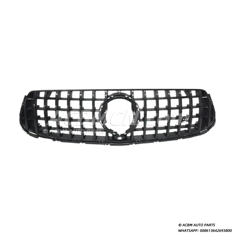 A2538887500 Front Radiator Grille for Mercedes-Benz 253 GLC F-CELL/GLC200/GLC350e 4MATIC/GLC220d 4MATIC 2014-2018 – OEM Replacement Grille Assembly, High-Gloss ABS Plastic Direct Fit